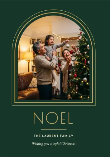 Noel Deco holiday card