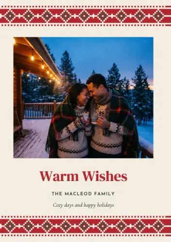 Fair Isle holiday card