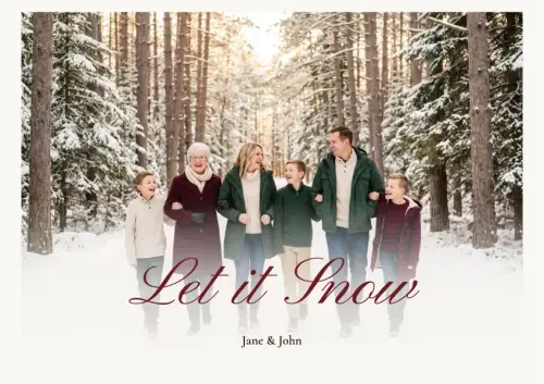 Let It Snow holiday card