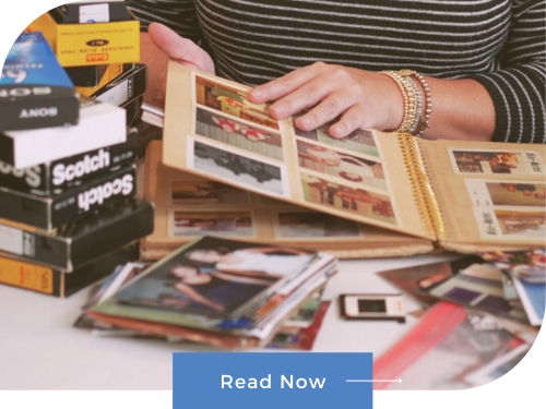 Organizing old photos, slides, and VHS tapes for digitizing and preservation