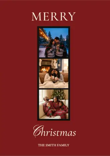 Photobooth Christmas holiday card