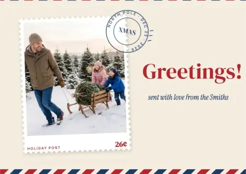 Holiday Post holiday card