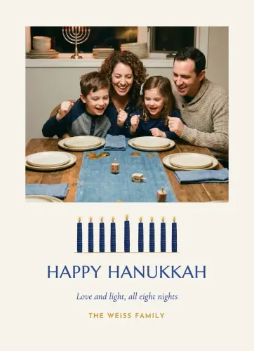 Eight Nights holiday card