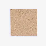 Protective cork on the back of photo marble coaster