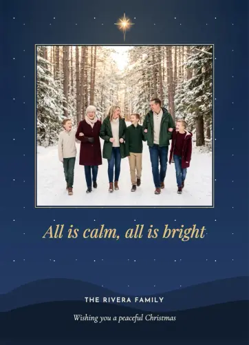 All Is Calm holiday card