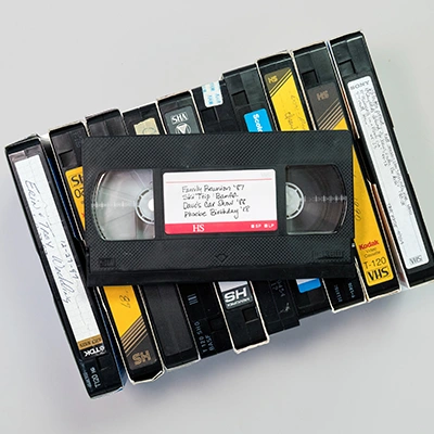 Convert VHS, Hi-8, Mini DV, audio tapes, and more to digital formats