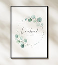 Eukalyptus Poster mit Name