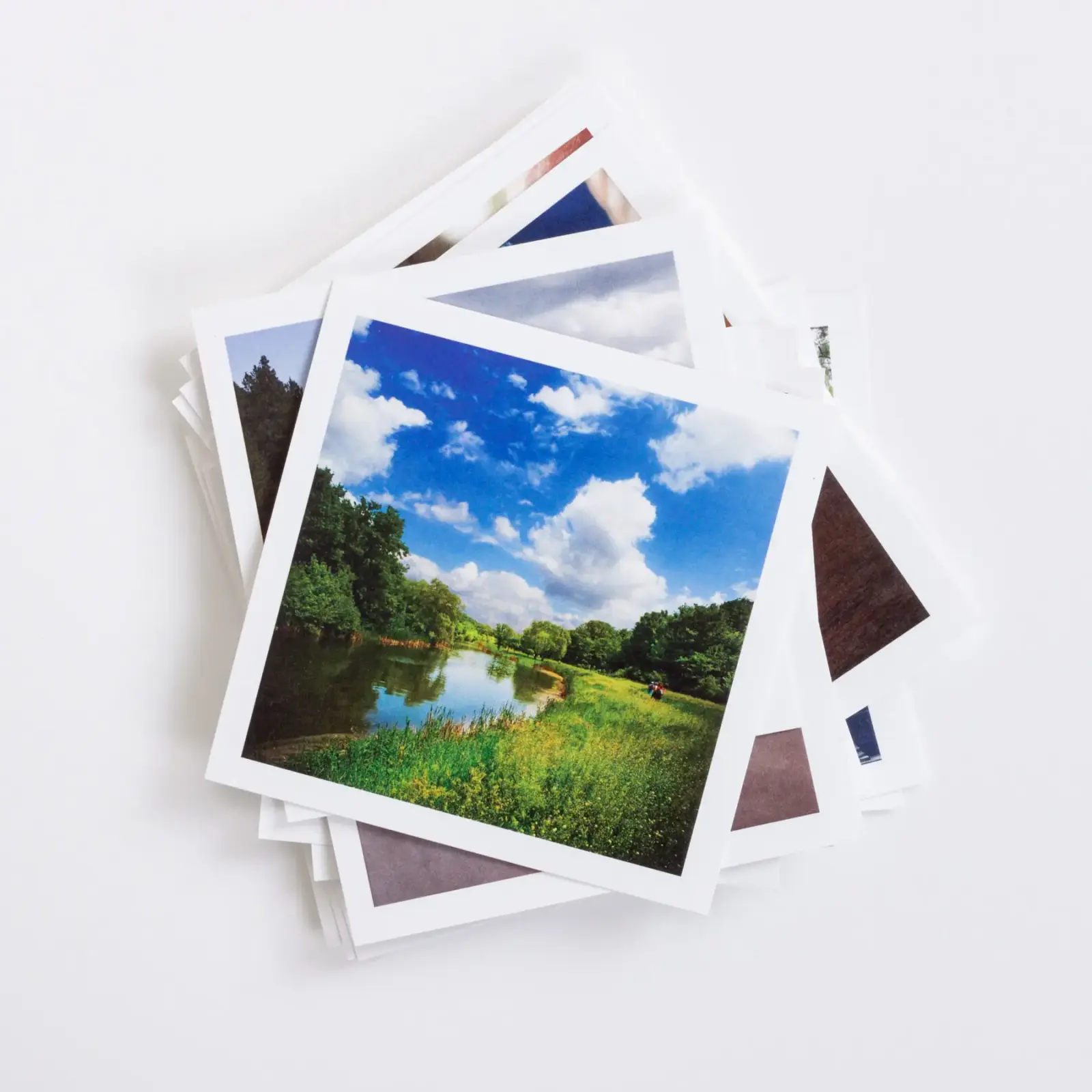 Stack of Square Photo Prints