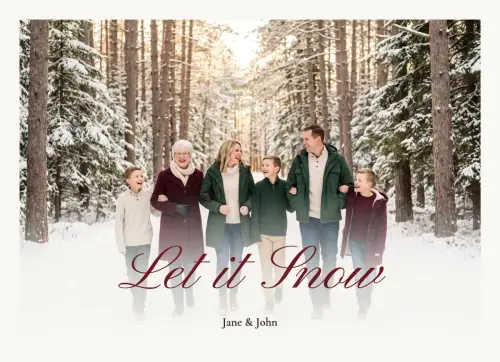 Let It Snow holiday card