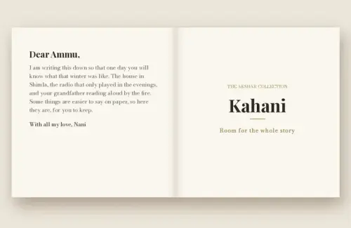 Kahani long-form story book