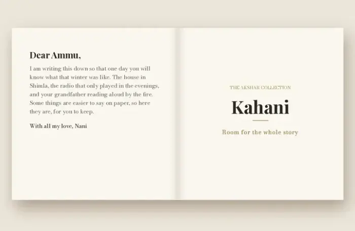 Kahani long-form story book by Nostalo