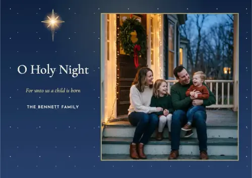 O Holy Night holiday card