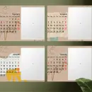 Obiteljski stolni kalendar u prirodnom stilu – personalizirani foto kalendar sa slikama i tekstom, Puna.hr