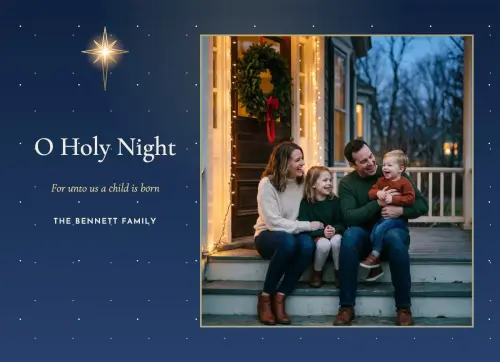 O Holy Night holiday card