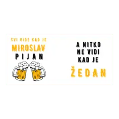 Personalizirana šalica s imenom i forom koja uvijek nasmije društvo.