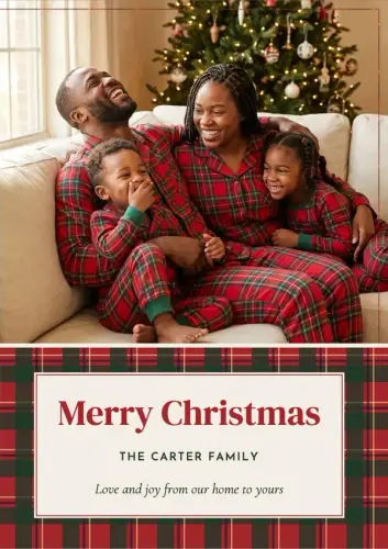 Tartan Hearth holiday card