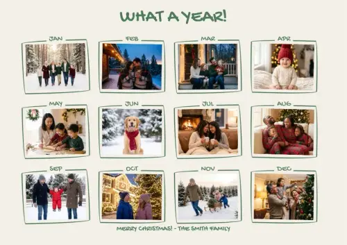 What a Year holiday card