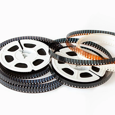 Transferring 16mm film formats to modern digital files for viewing.