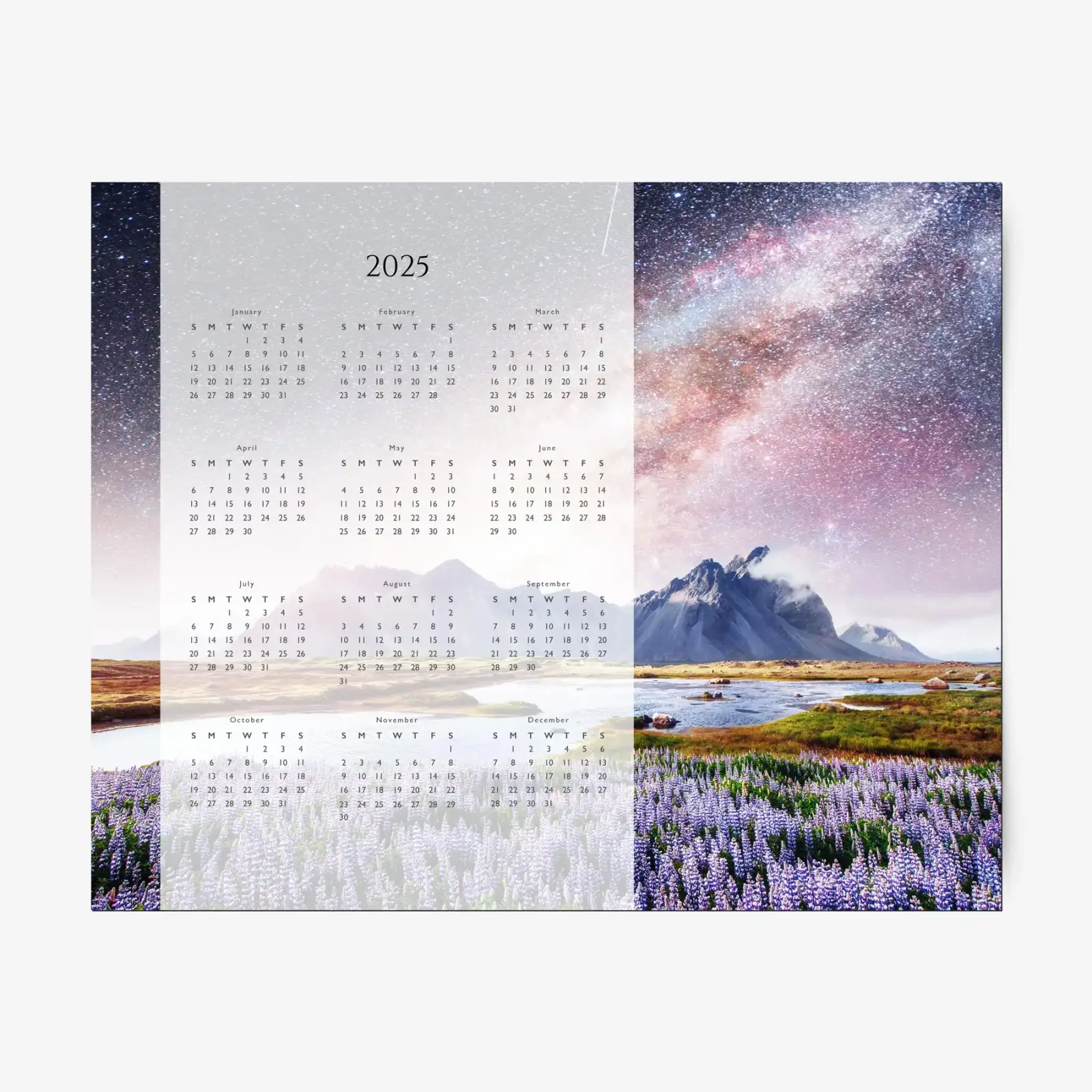 Photo calendar for fridge