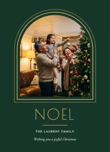 Noel Deco holiday card