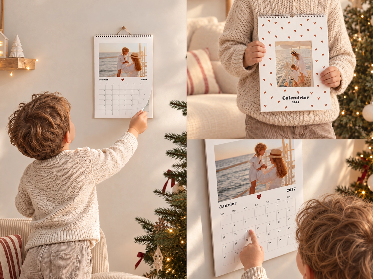 Calendrier photo mural personnalisé