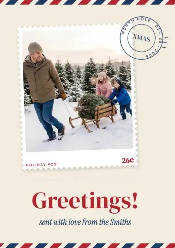 Holiday Post holiday card