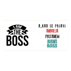 Zabavna šalica za pravog šefa koji kod kuće postaje mini boss.