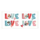 Romantična šalica s 4 fotografije i natpisom LOVE.