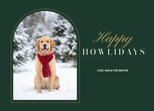 Happy Howlidays holiday card