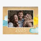 Photo calendar with monthly theme