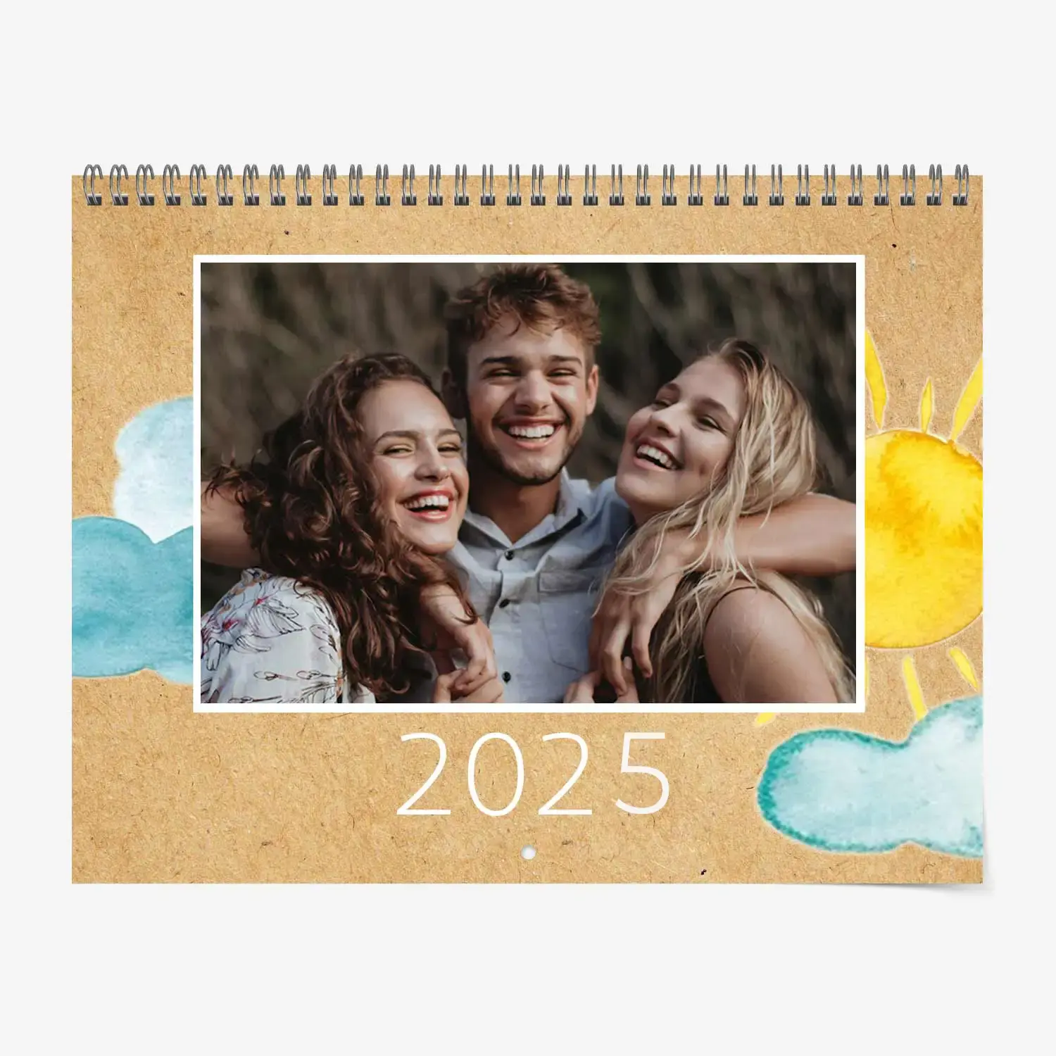 Photo calendar with monthly theme
