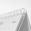 spirale blanche calendrier de bureau