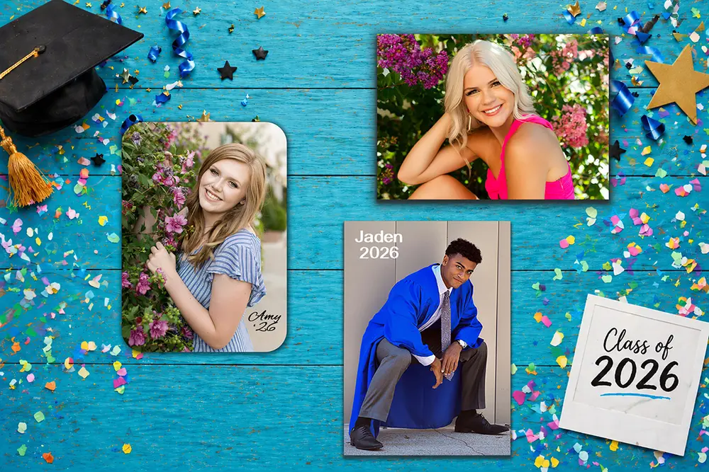 Graduation announcements and party invitations