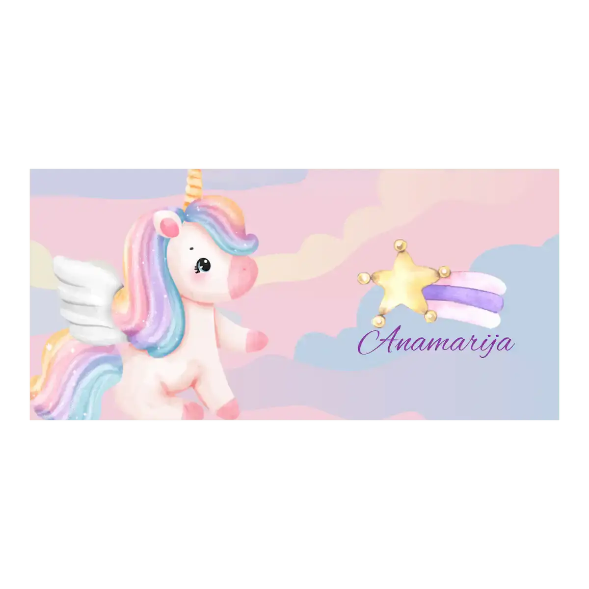 Dječja šalica s čarobnim jednorogom.