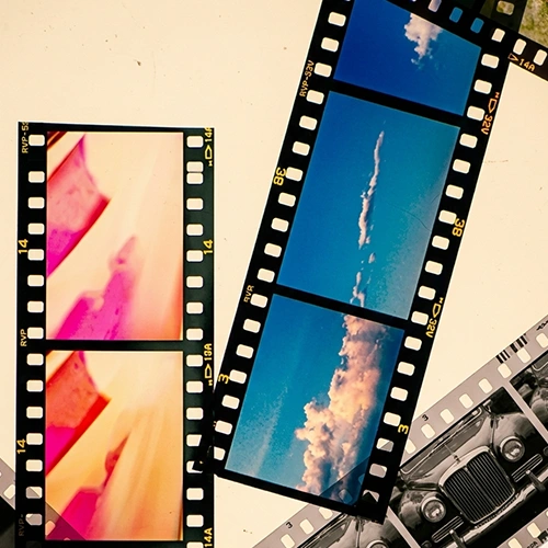 Slide film negatives — E6 slide film processing at Fleetwood Photo in Knoxville
