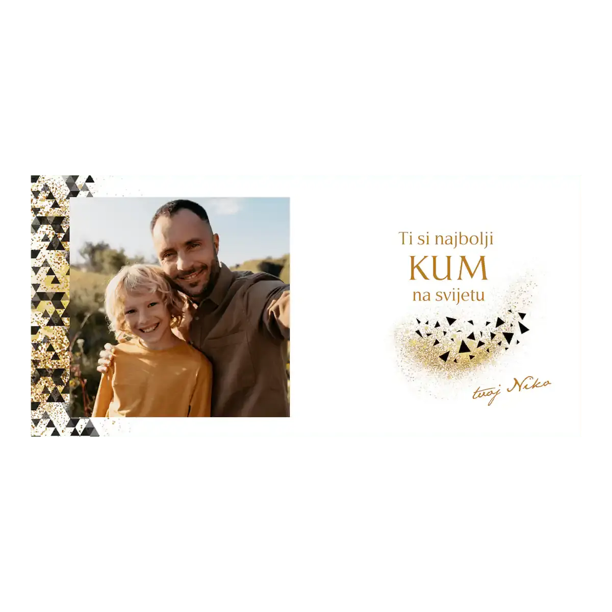 Elegantna šalica za kuma s fotografijom i posebnim detaljima – uspomena koja ostaje za cijeli život.