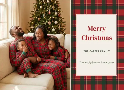 Tartan Hearth holiday card