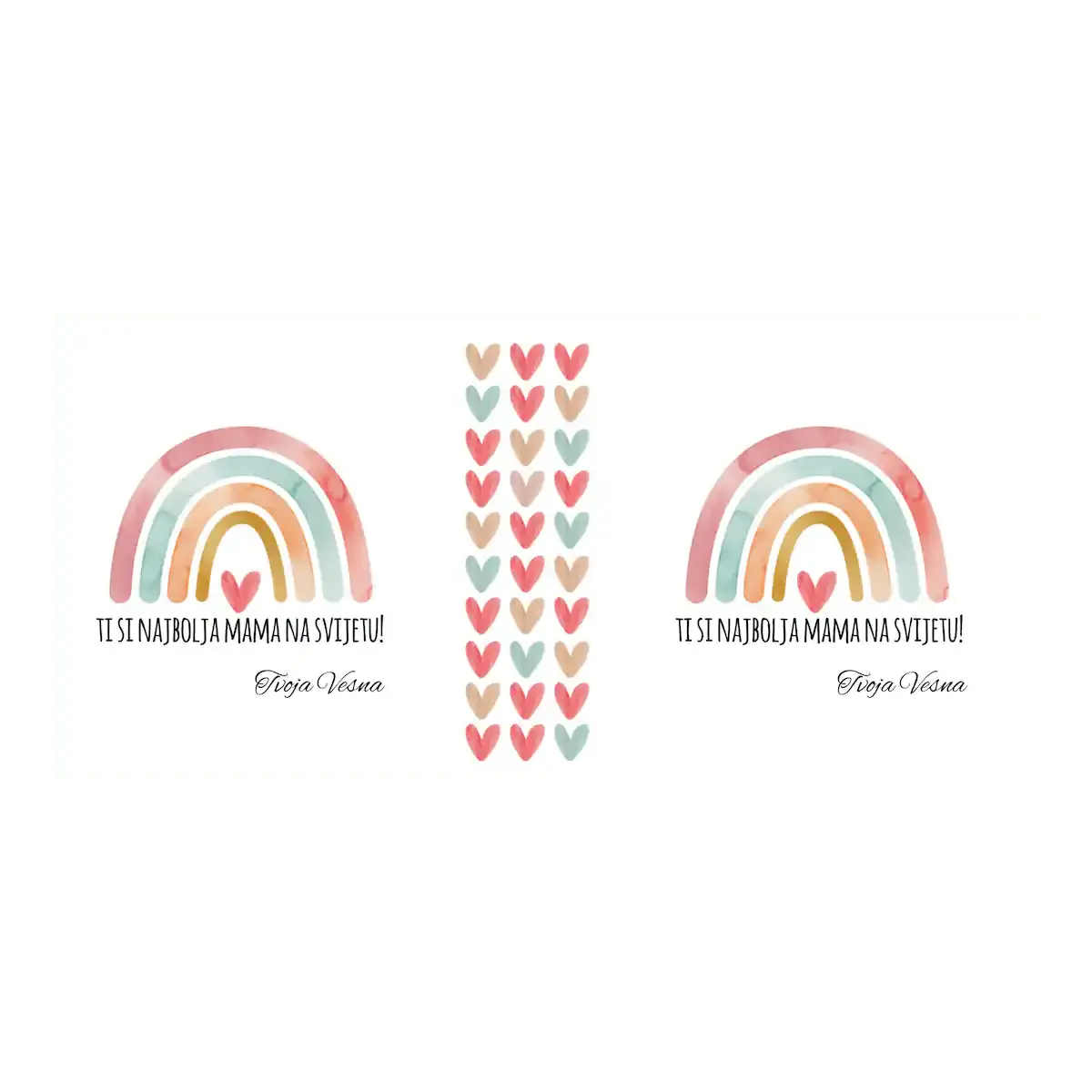 Nježna šalica za mamu s toplom porukom i pastelnim detaljima punim ljubavi.