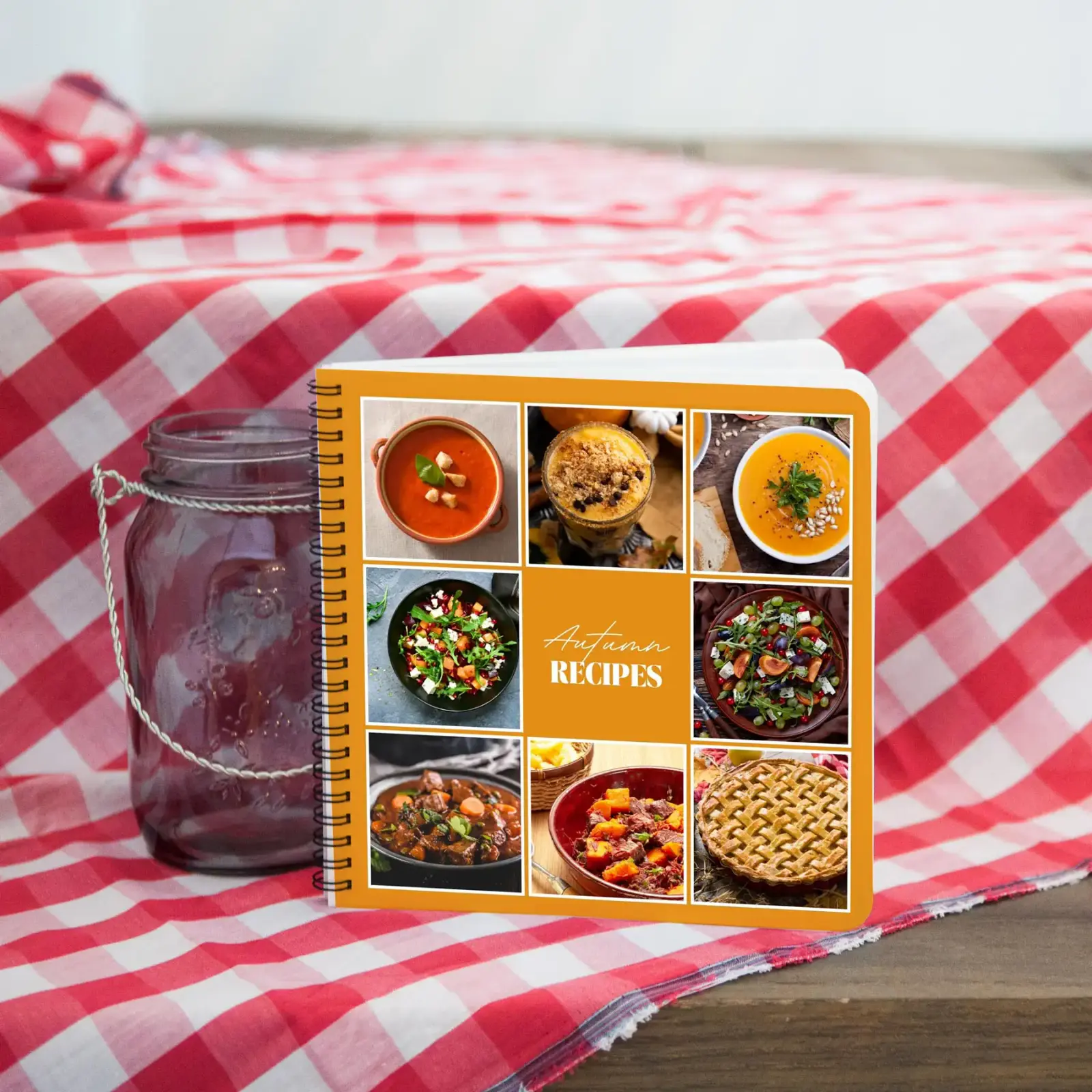 8x8 spiral photo book of recipes