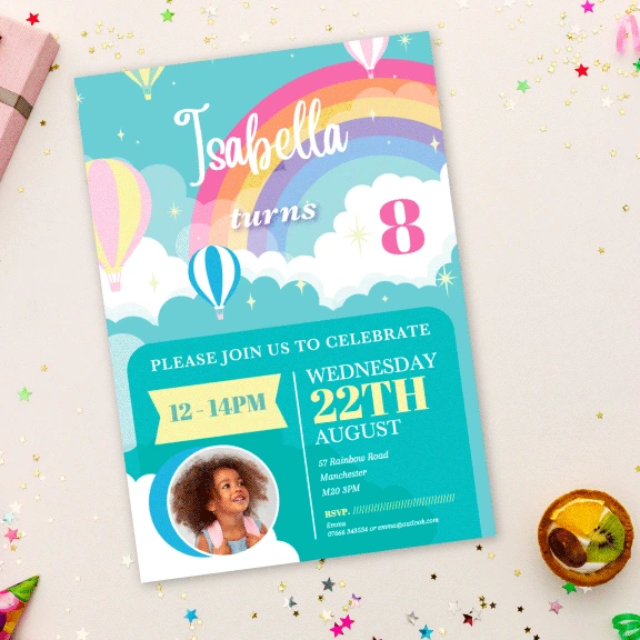 A5 Birthday Invites