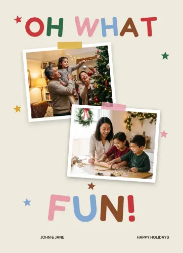Oh What Fun holiday card