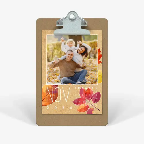 Seasonal photo calendar for office
