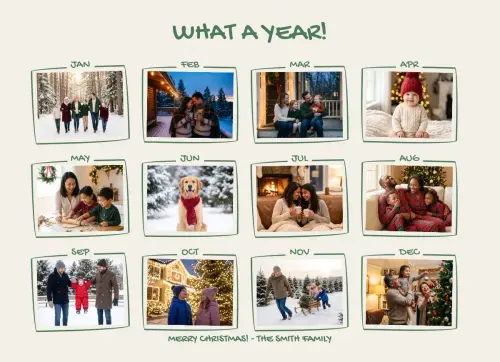 What a Year holiday card
