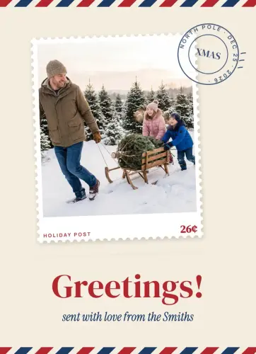 Holiday Post holiday card