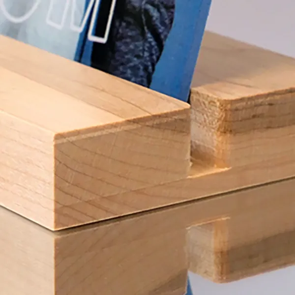 Wood desk stand