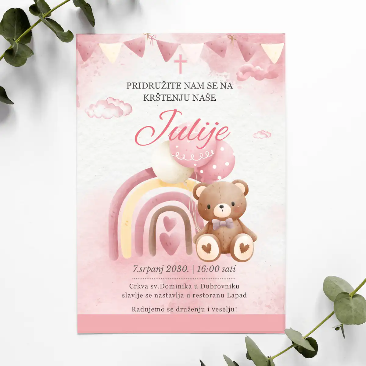 Pozivnica za Krštenje 18