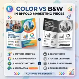 Info Graphic - Bi Fold Marketing Color Vs Black and White
