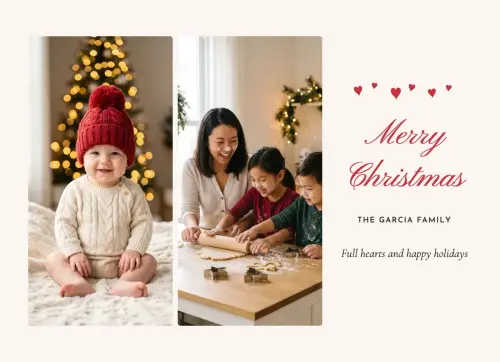 Little Hearts holiday card