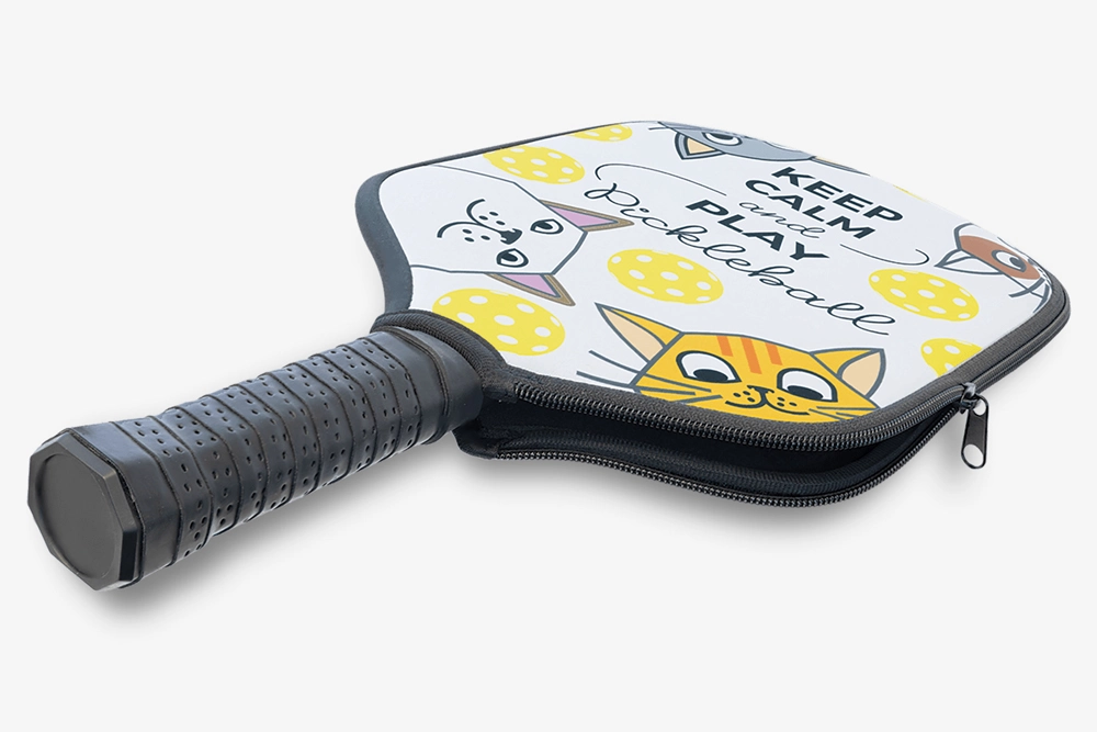 Personalized pickleball paddle and cover
