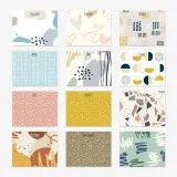 Hanging wall calendar with photos